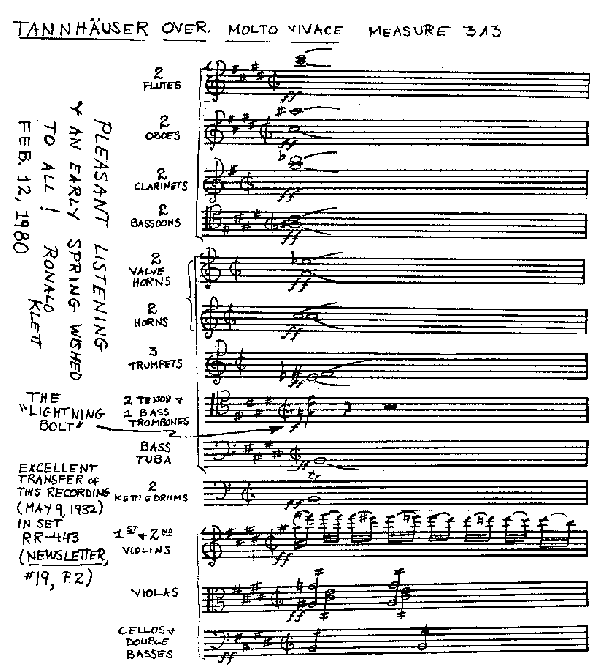 Musical illustration from Tannhauser